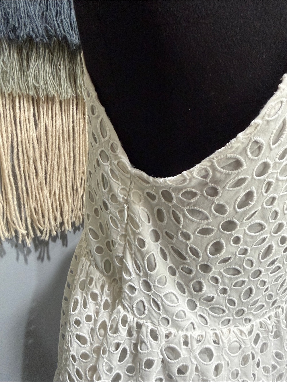 J.Crew White Eyelet Halter Dress Embroidered Summer Mini Dress Size S - Picture 10 of 15
